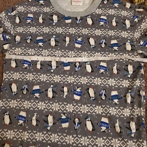 Hannah Andersson Winter Penguin Organic Cotton Pajama Top Size Medium - Picture 6 of 13